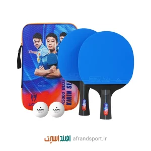 راکت پینگ پنگ لوکی مدل K5000 بسته ۲ عددی به همراه کاور و توپ
