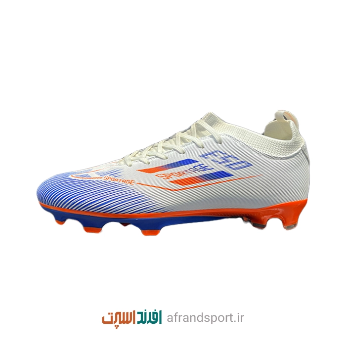 استوک مردانه اسپورتج Sportage نیم ساق سفید آبی نارنجی