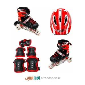 اسکیت کفشی لانگ فنگ مدل LF-905T با بند فلزی و چراغدار